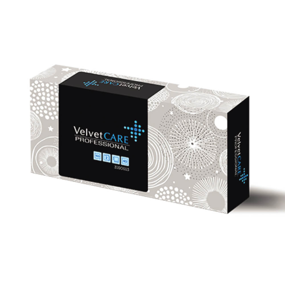 Chusteczki uniwersalne celuloza, 2 warstwy, białe, (100sztuk) VELVET PROFESSIONAL 3100013