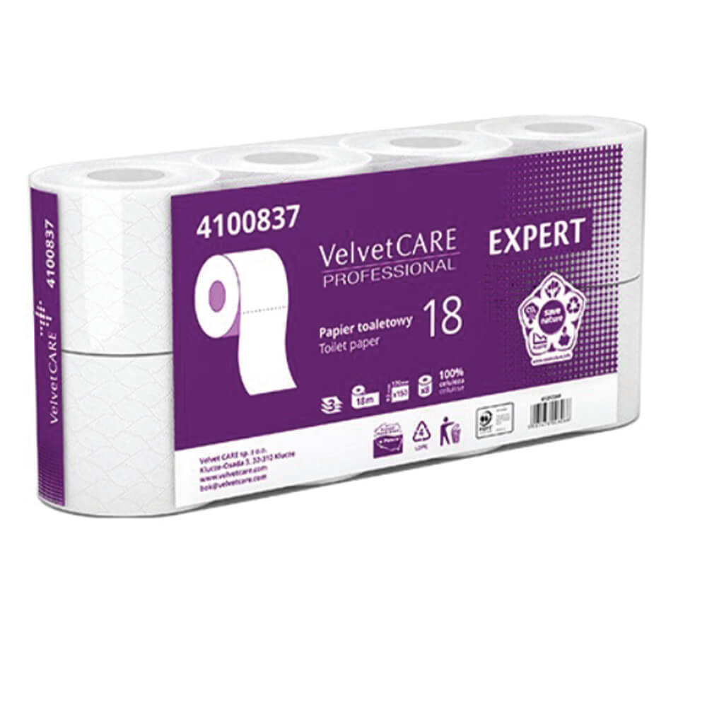 Papier Velvet Care Expert 4100808, 3 warstwy, 18 m, 8 rolek