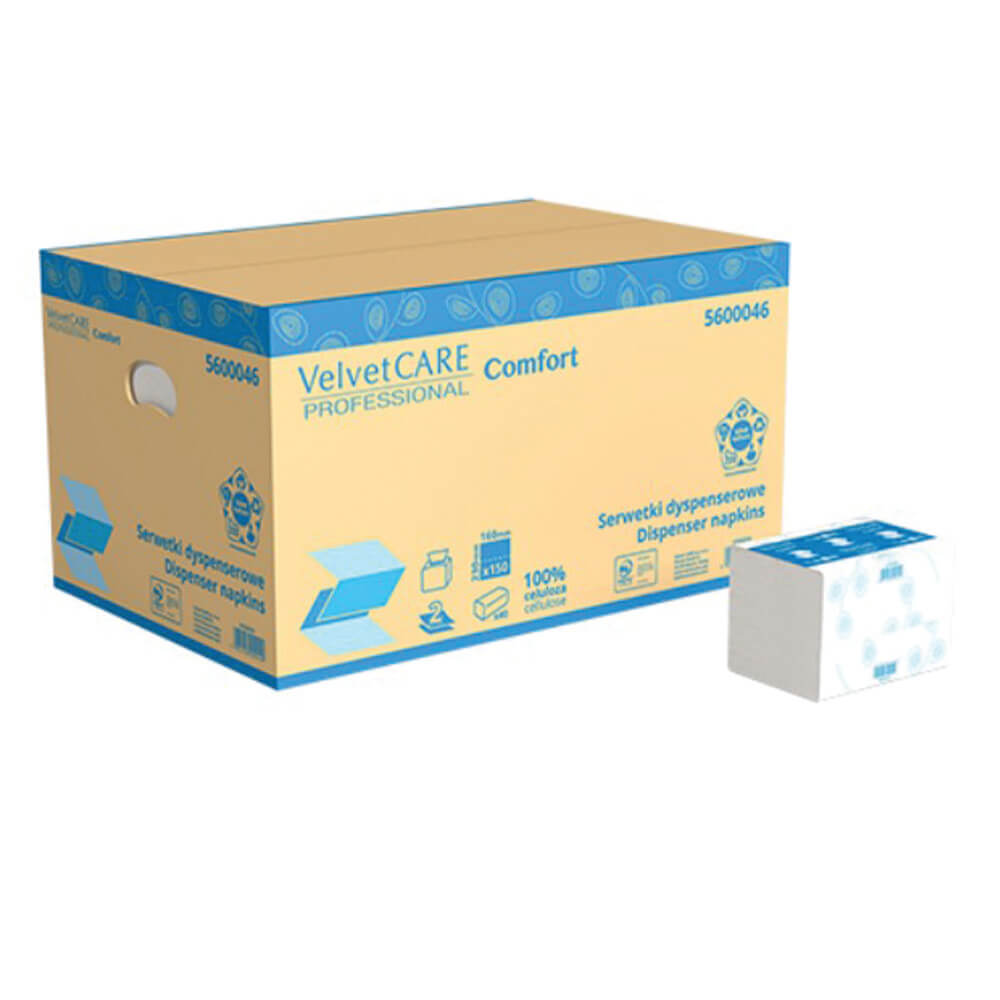 Serwetki dyspenserowe VelvetCare  ZZ Comfort 16x23 5600046