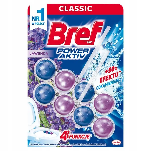BREF KOSZYK DO WC POWER AKTIV 50GX2 LAWENDA