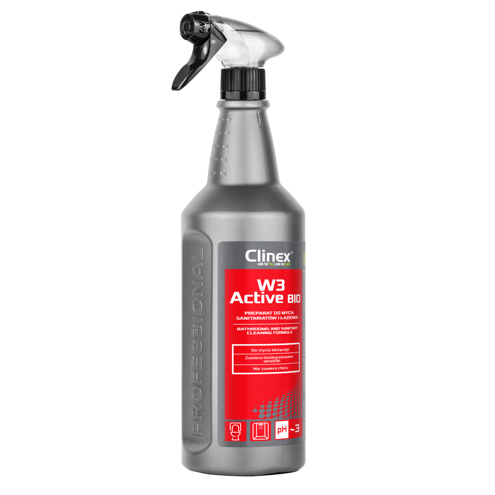 Clinex W3 Active BIO Preparat do mycia sanitariatów i łazienek 1l