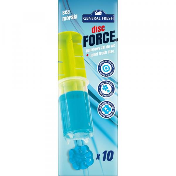 Punktowy Żel Do WC General Fresh Morski Krążek Żelowy 10 szt. + Aplikator