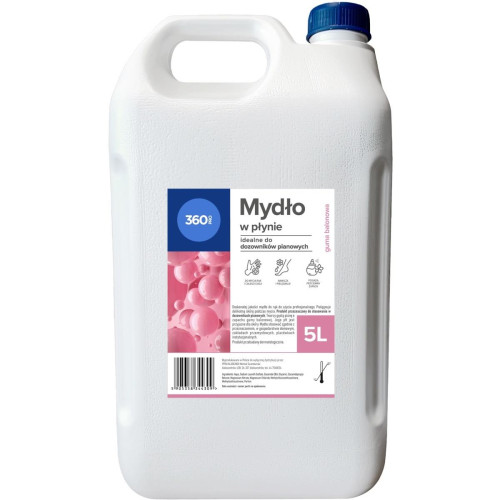 Mydło w pianie 5L 360 PRO guma balonowa