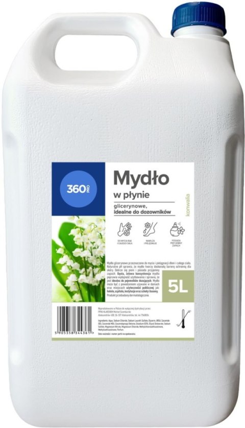Mydło w płynie 360 Pro Konwalia 5L