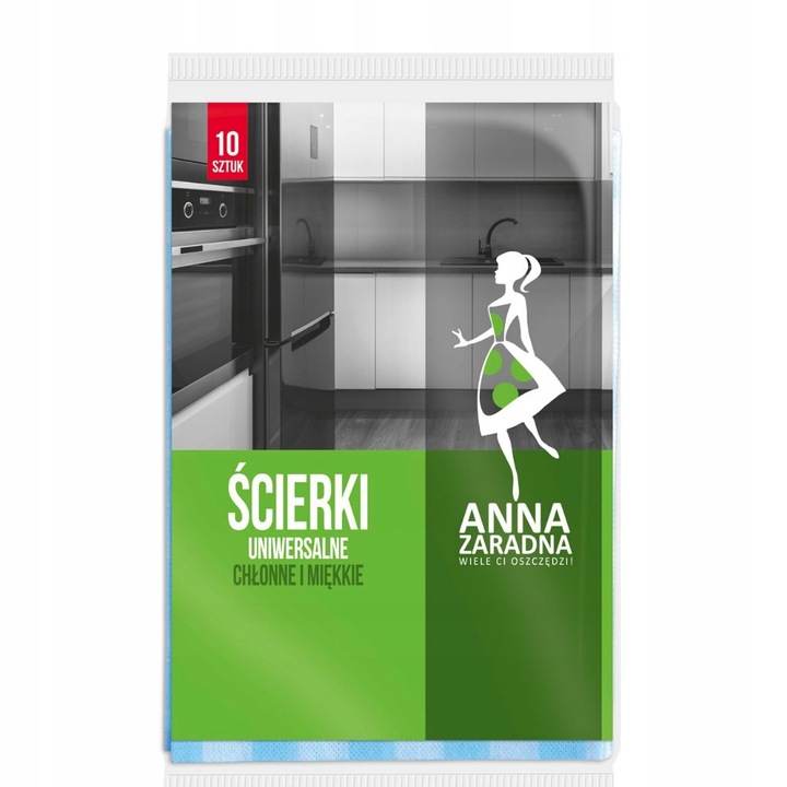 Ścierka uniwersalna ANNA ZARADNA 50x36cm 10szt. Super chłonne i miękkie
