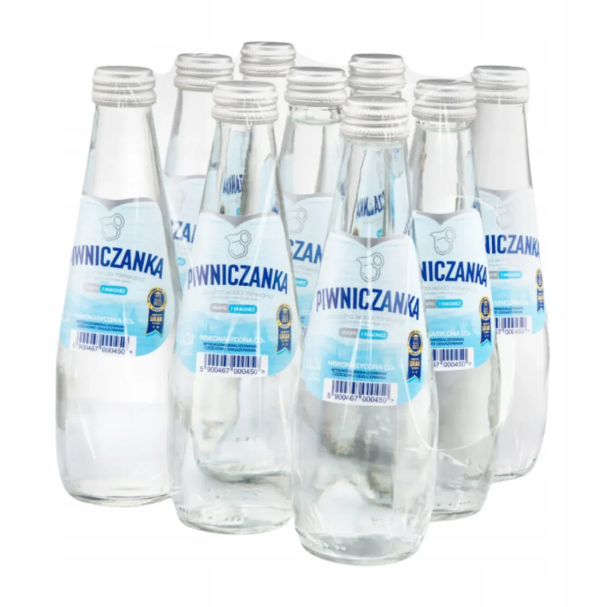 PIWNICZANKA Naturalna Woda Mineralna Niskonasycona CO2 w Szkle 300 ml